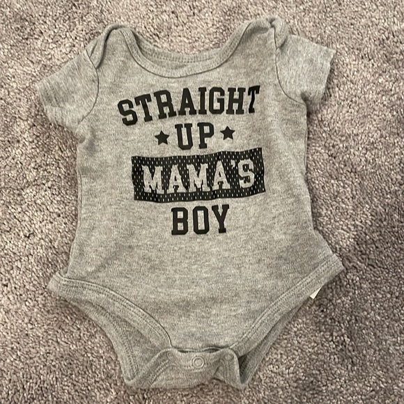 Straight Up Mama’s Boy Onesie - Picture 2 of 4
